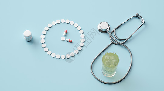 液体药瓶创意医疗场景设计图片