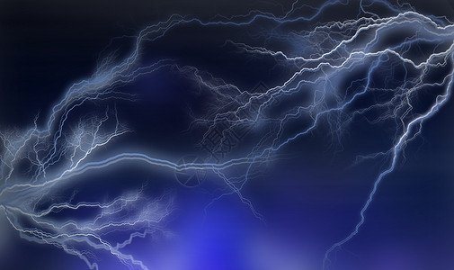 蓝白色闪电光效电流状质感背景设计图片