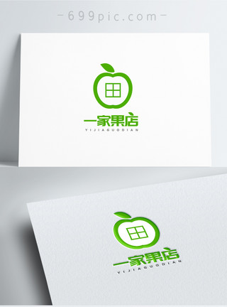 水果标志图片一家果店logo模板