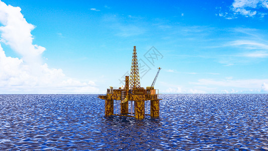 海上石油创意石油资源场景设计图片