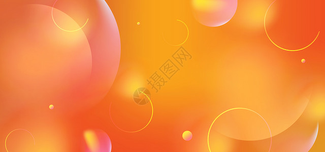 加速球橙色几何背景设计图片