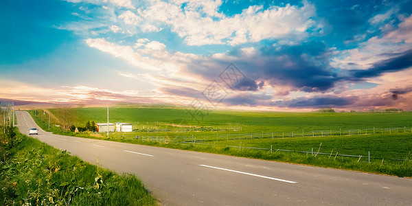 乡村公路背景图片