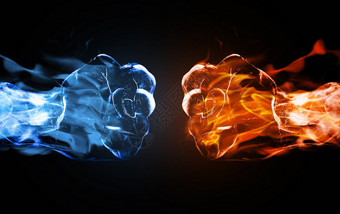 拳头PK拳头碰撞设计图片
