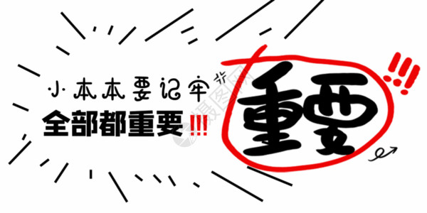 热可可小本本要记牢全部都重要公众号网络热词配图GIF高清图片