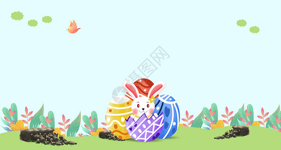 蛋生鸡复活节设计图片