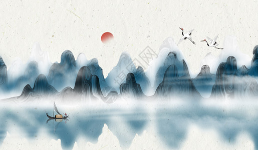 鹭江唯美中国风设计图片