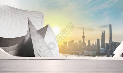 上海阳光大气商务背景设计图片