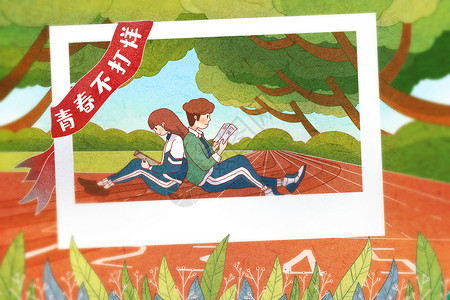 烈士纪念海报五四青年节青春记忆插画插画