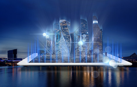 垂直行业创意科技城市设计图片