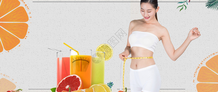 中年女性水果店购买水果健康减肥设计图片