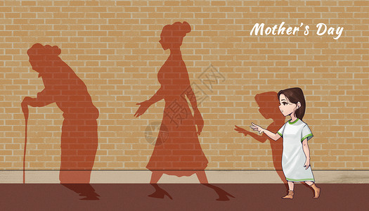 妇女节日母亲节插画