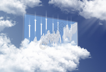 多云图标云数据金融曲线图标设计图片