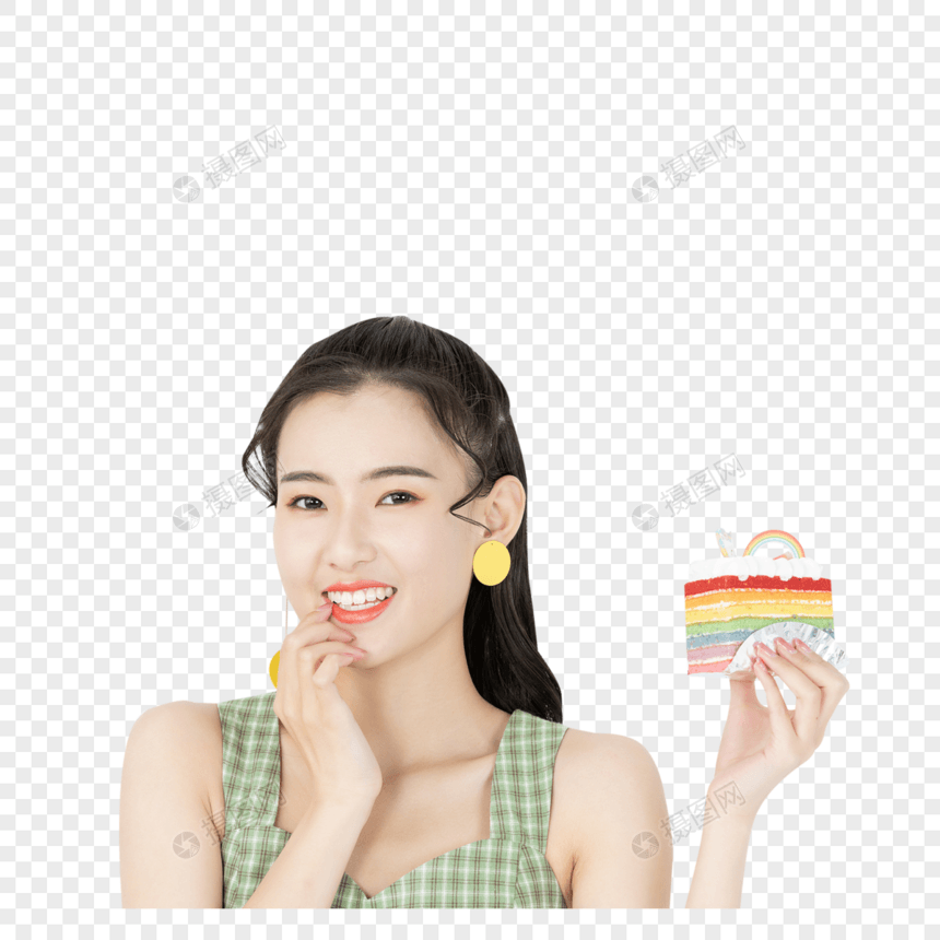 蛋糕女孩图片