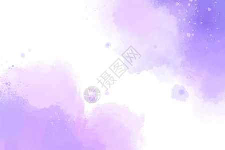紫色水彩百合花紫色水彩背景设计图片