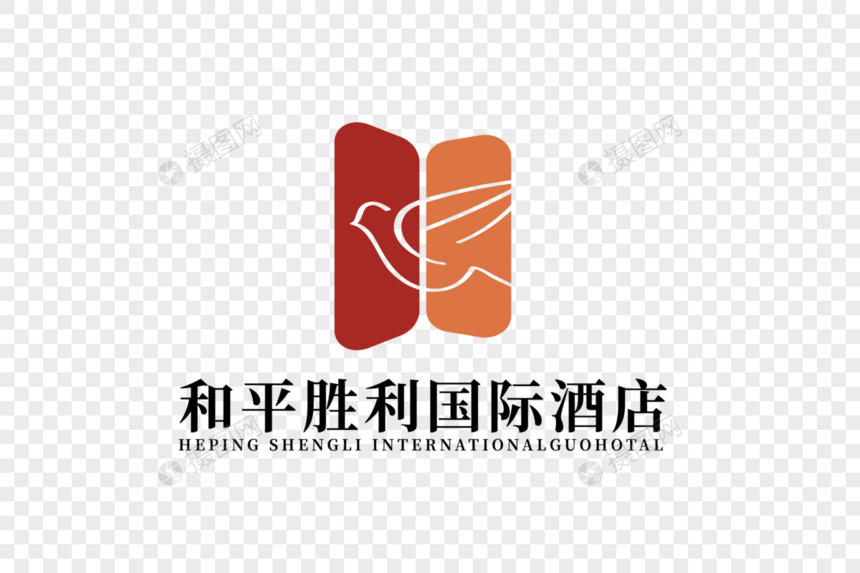 高端创意和平胜利酒店LOGO设计图片