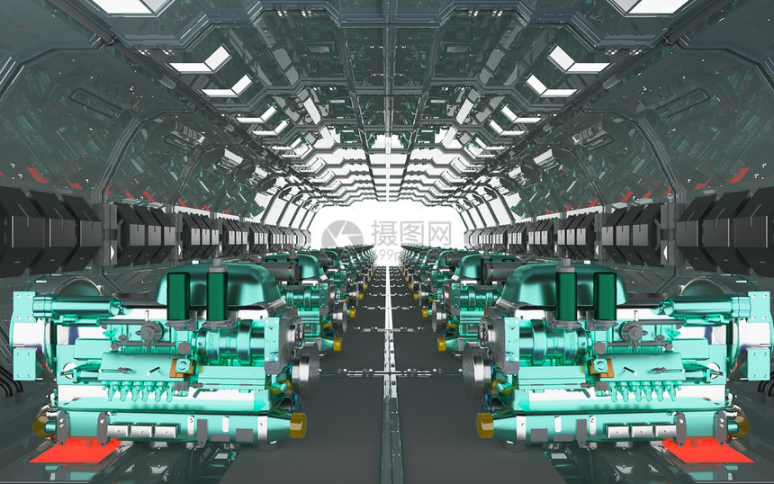 工业机械场景车间图片