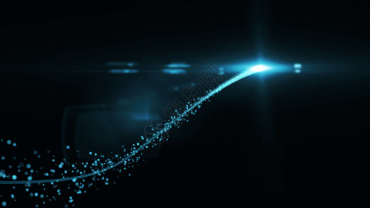 蓝光元素科技粒子光线动转场画元素GIF高清图片
