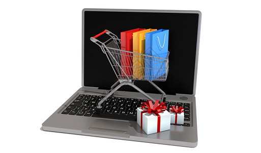 购物包3D电子商务网购设计图片