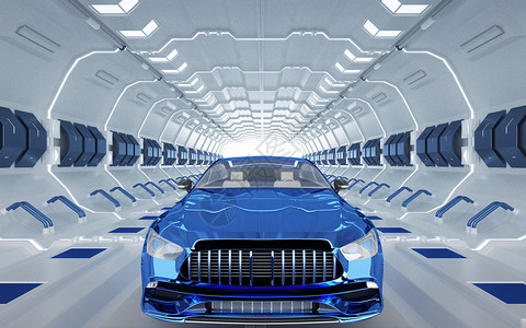造车新势力汽车制造业车间设计图片