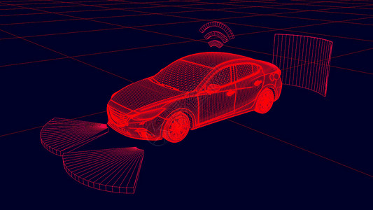 红外设备3D智能汽车设计图片