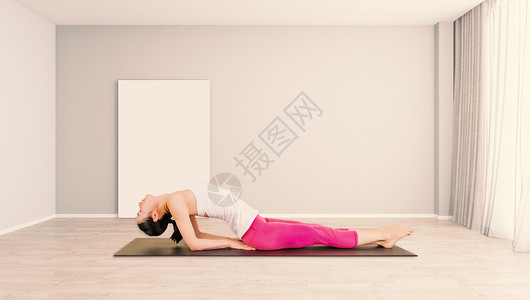 室内瑜伽背景图片