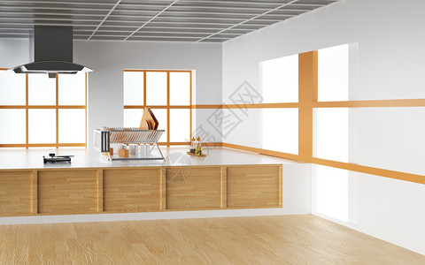 木板装修简约厨房家具图片设计图片