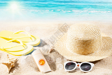 夏天旅行帽子夏季防晒设计图片