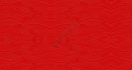 红色花纹图中式立体底纹设计图片
