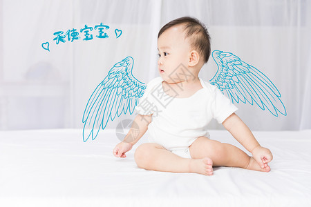 可爱丘比特天使天使宝宝插画