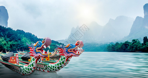 凤城河端午节背景设计图片