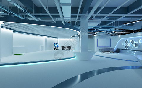 产品体验区3d科技体验馆设计图片