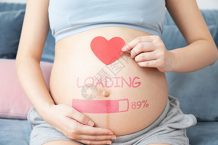 母婴专区孕妇临产倒计时设计图片