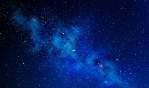 夜空星星原创璀璨星空背景设计图片