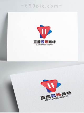 人物图标传媒LOGO设计模板