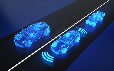 未来驾驶智能汽车场景设计图片
