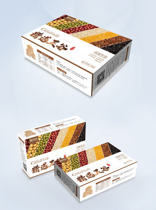 高粱酿酒精选五谷杂粮食品产品包装设计模板