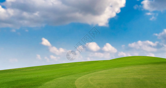 草地高尔夫草地天空背景设计图片