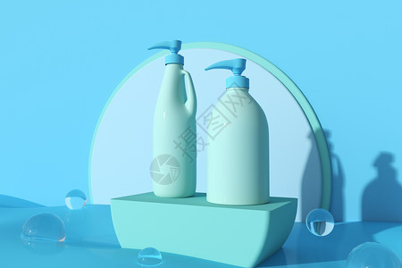 洗衣液瓶沐浴液设计图片