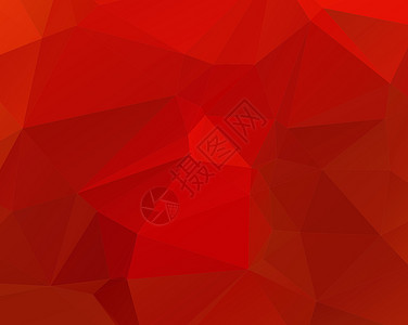 红色多边形立体红色几何背景设计图片