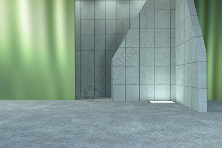 水泥瓷砖商务立体空间设计图片
