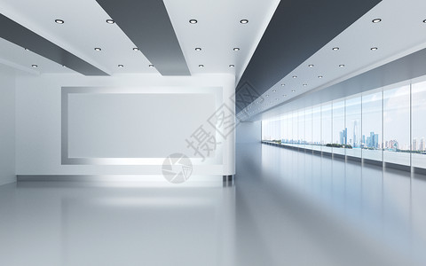 企业立体墙大气建筑空间设计图片