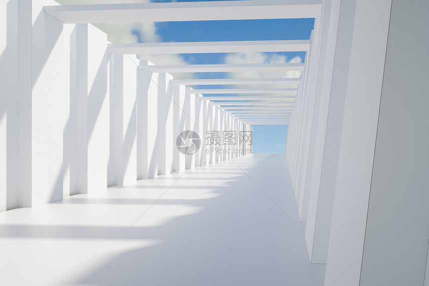 C4D建筑空间场景图片