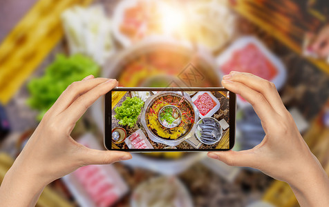 手机美食素材手机拍摄设计图片