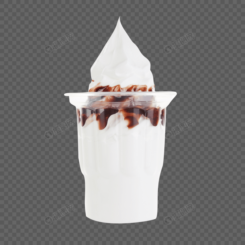 巧克力圣代冰淇淋图片