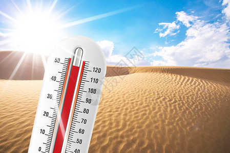沙漠高温高温预警设计图片