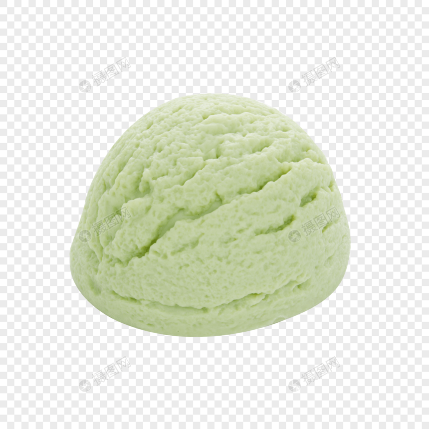 夏日抹茶冰淇淋球图片