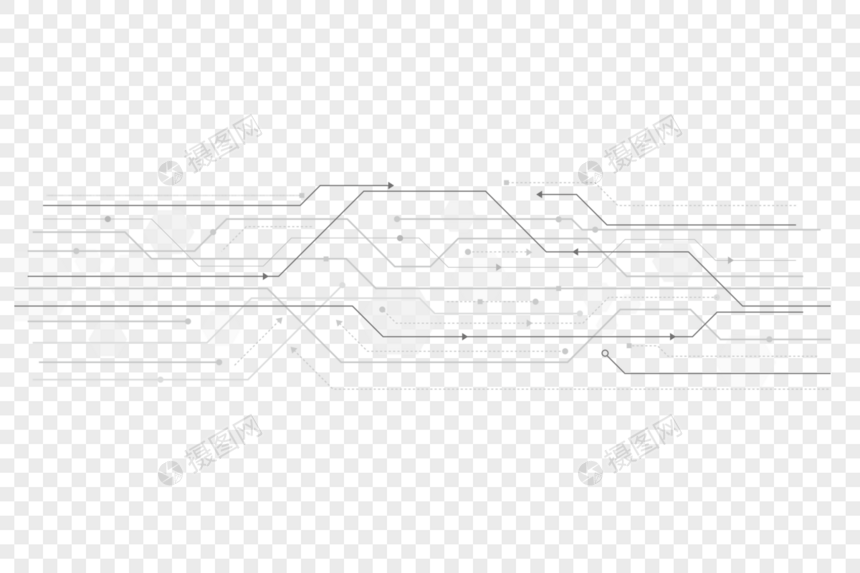 科技线路图图片