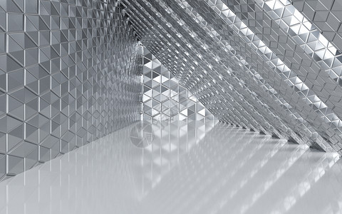简约现代大气墙大气银色建筑空间设计图片