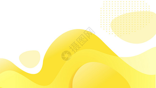 黄色曲线黄色简约线条背景设计图片
