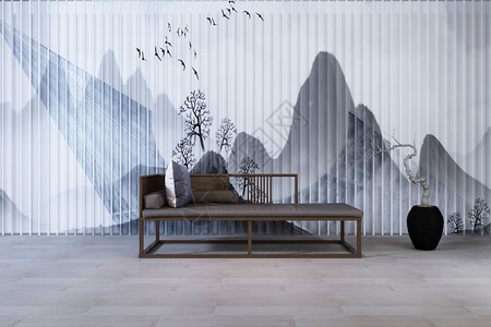 画沙发背景墙中式背景设计设计图片